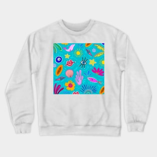 TROPICAL DOODLES Crewneck Sweatshirt